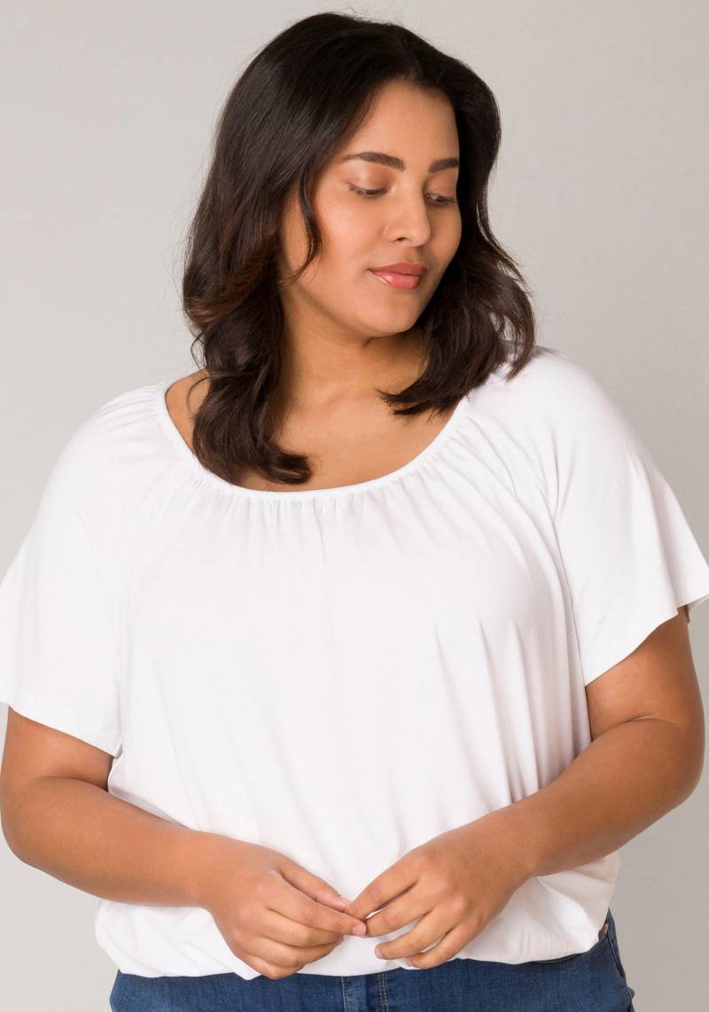 Base Level Curvy Ballonshirt »Yoni«, Elastischer Saum von Base Level Curvy