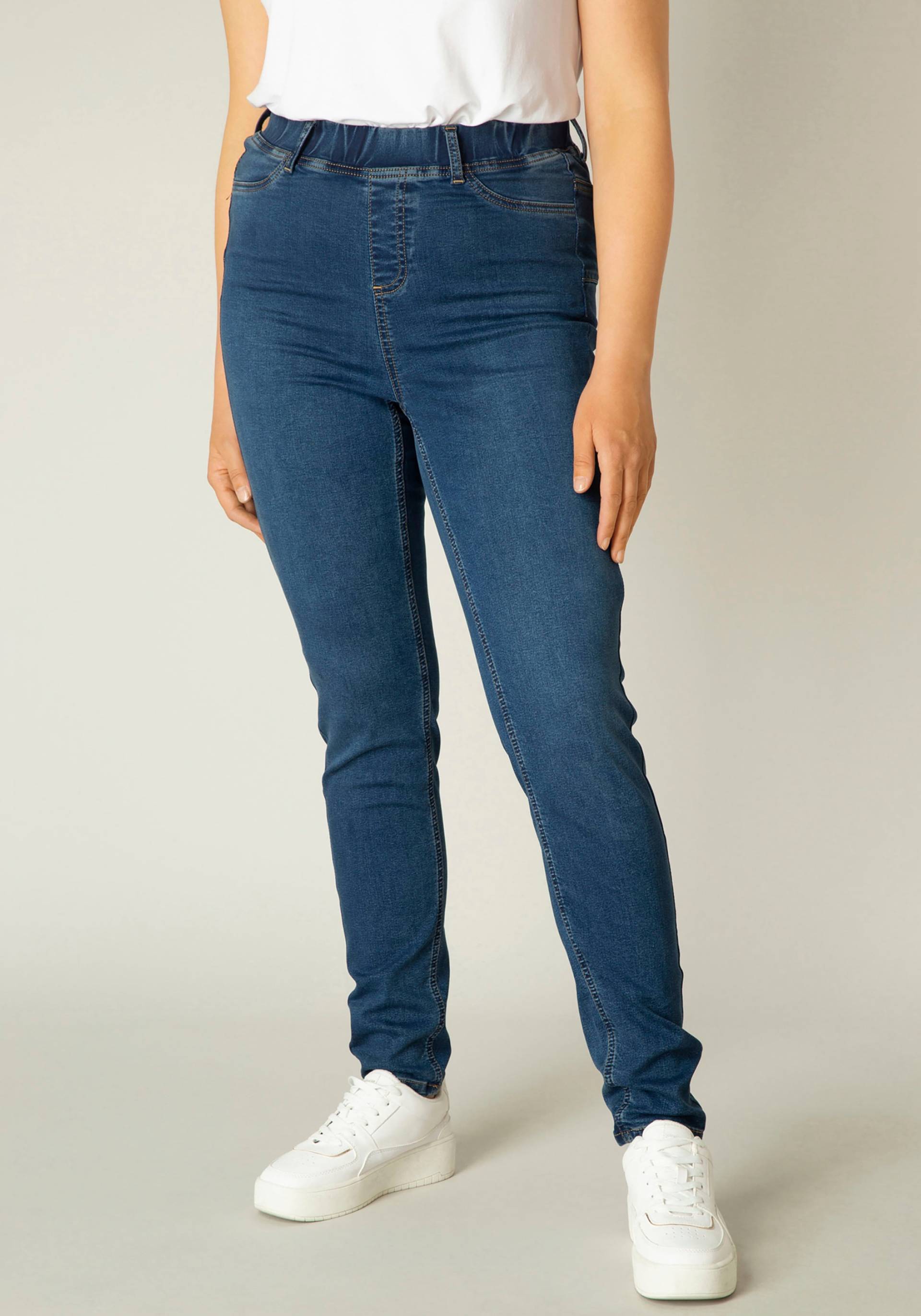 Base Level Curvy Jeansjeggings »TESSA«, mit angedeuteten Eingrifftaschen und Stretchanteil von Base Level Curvy