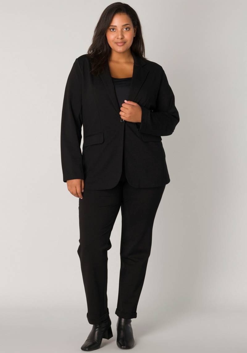 Base Level Curvy Jerseyblazer, mit Taschenklappen von Base Level Curvy