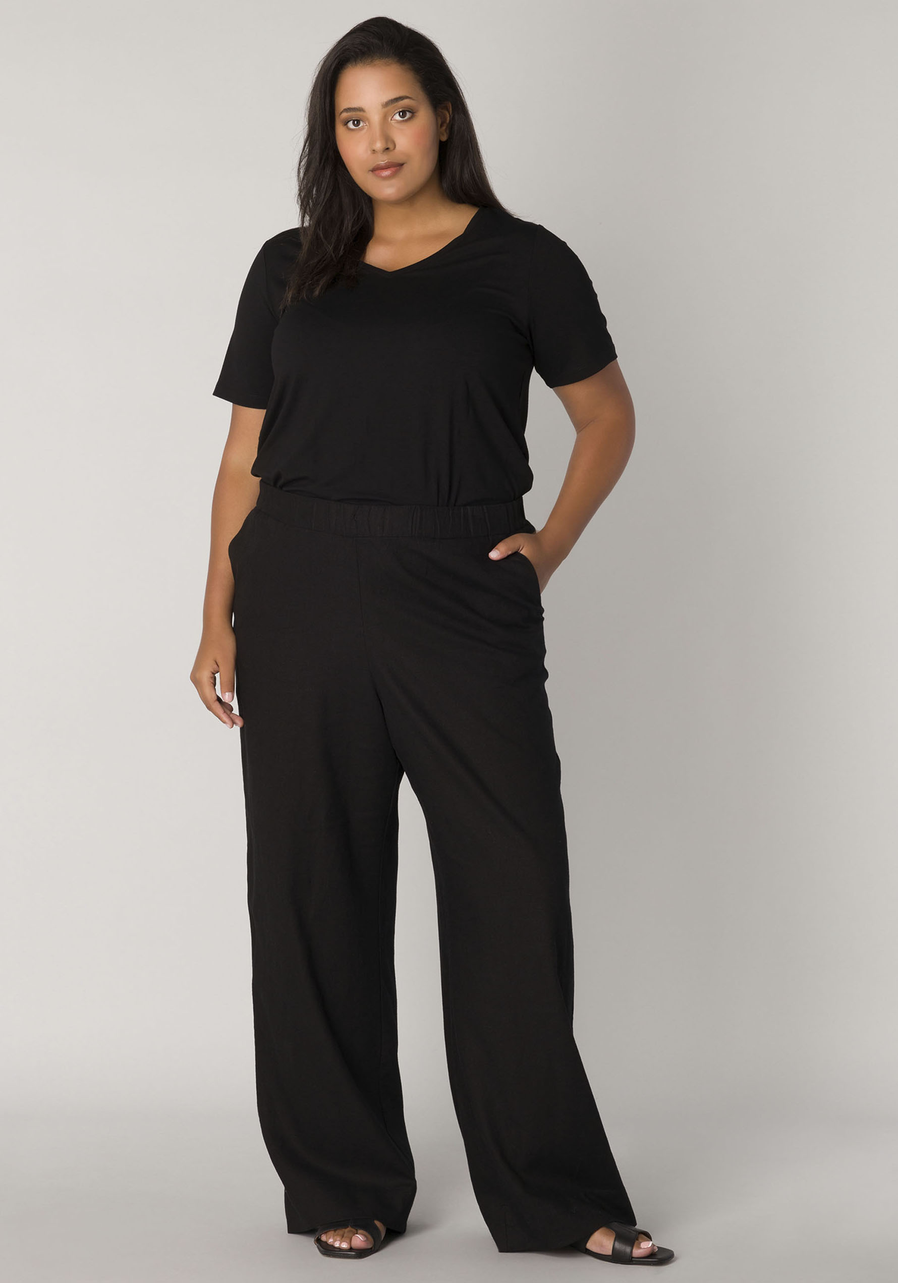 Base Level Curvy Leinenhose »Yula« von Base Level Curvy