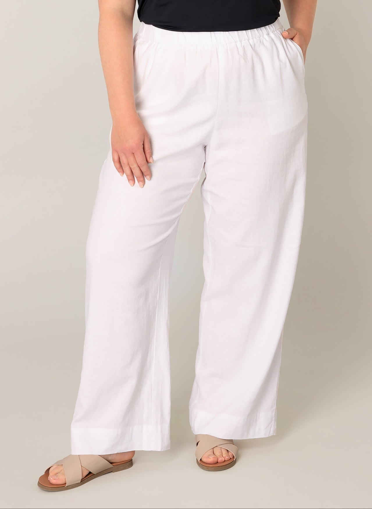 Base Level Curvy Leinenhose »Yula« von Base Level Curvy