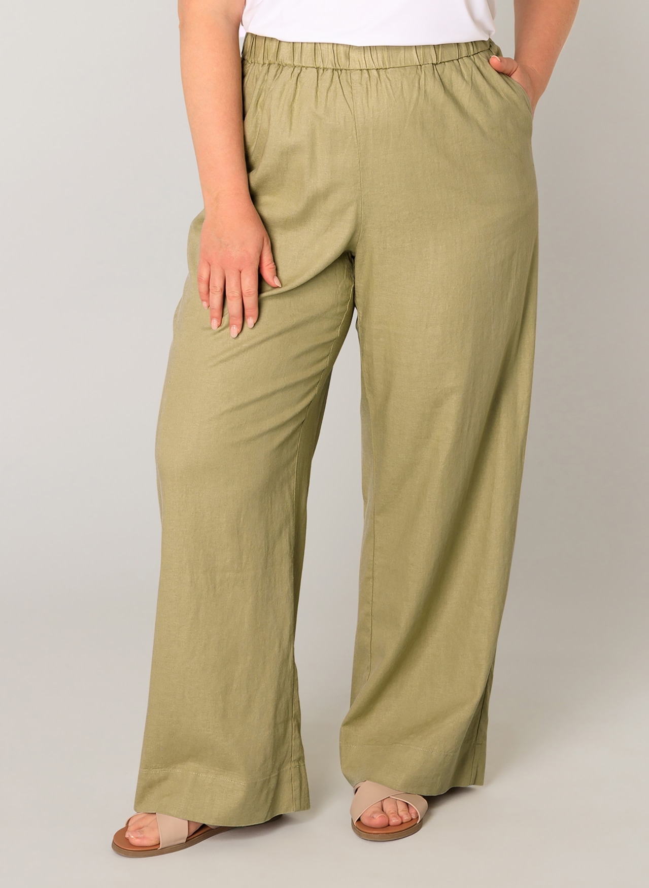 Base Level Curvy Leinenhose »Yula« von Base Level Curvy