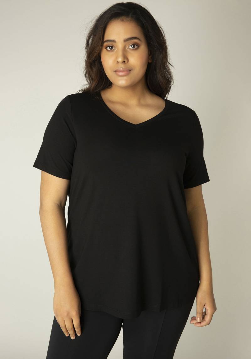 Base Level Curvy T-Shirt »Alba«, Weich fliessende, formstabile Qualität von Base Level Curvy