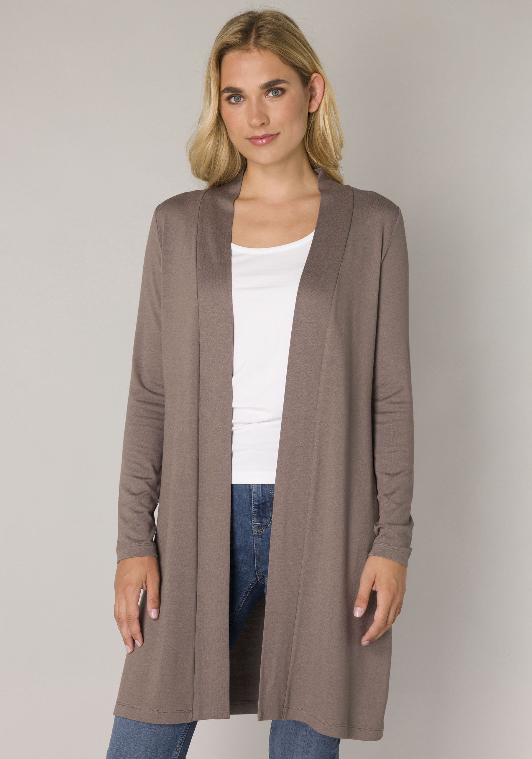 Base Level Strickjacke, in melierter Optik von Base Level