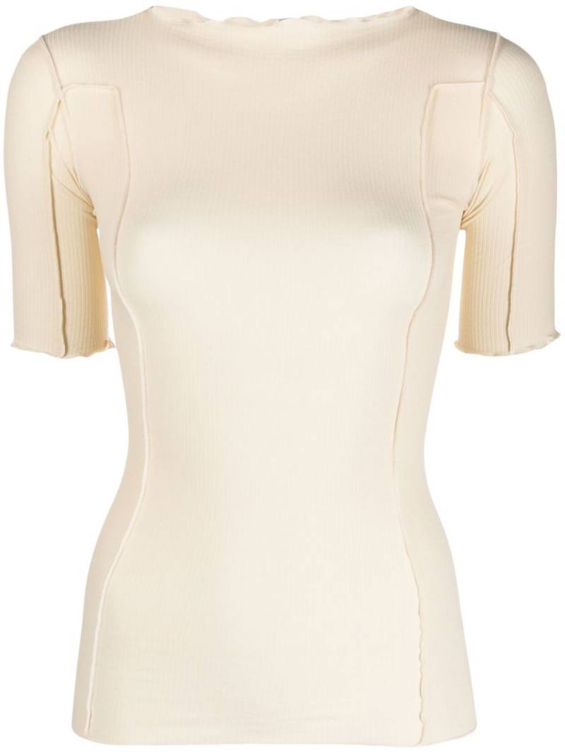 Baserange Omato stretch-organic cotton top - Neutrals von Baserange