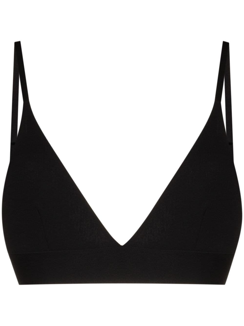 Baserange ribbed triangle bra - Black von Baserange