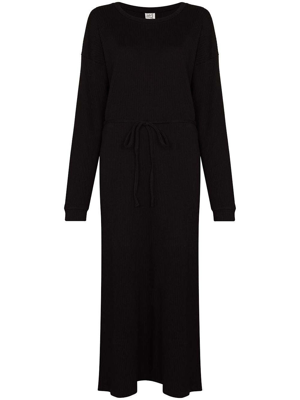 Baserange Shaw long sleeve robe dress - Black von Baserange