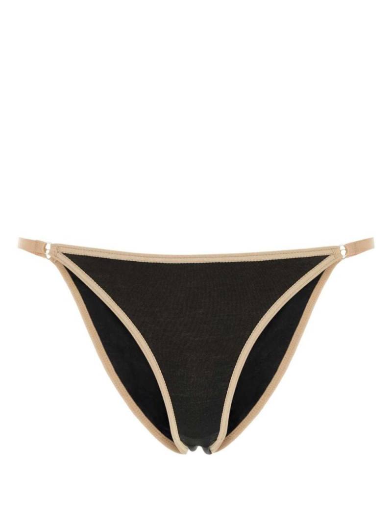 Baserange contras-trim cotton briefs - Black von Baserange