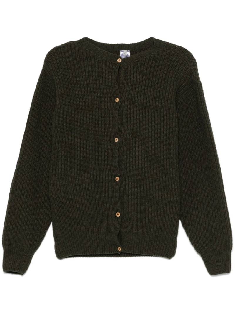 Baserange fisherman's-knit cardigan - Green von Baserange