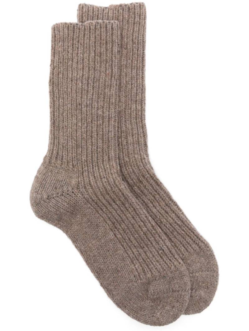 Baserange fisherman's knit socks - Neutrals von Baserange