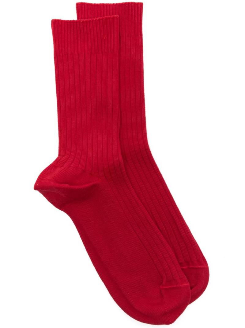 Baserange ribbed-knit socks - Red von Baserange