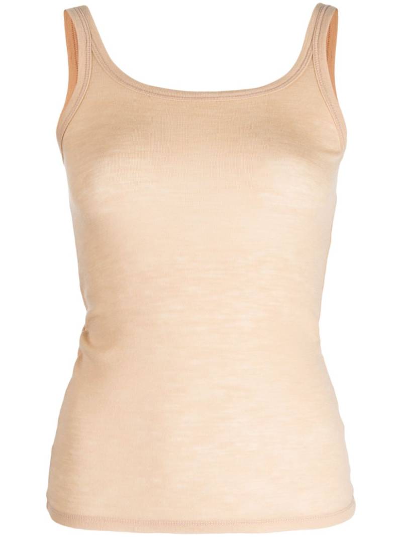 Baserange round-neck wool tank top - Neutrals von Baserange