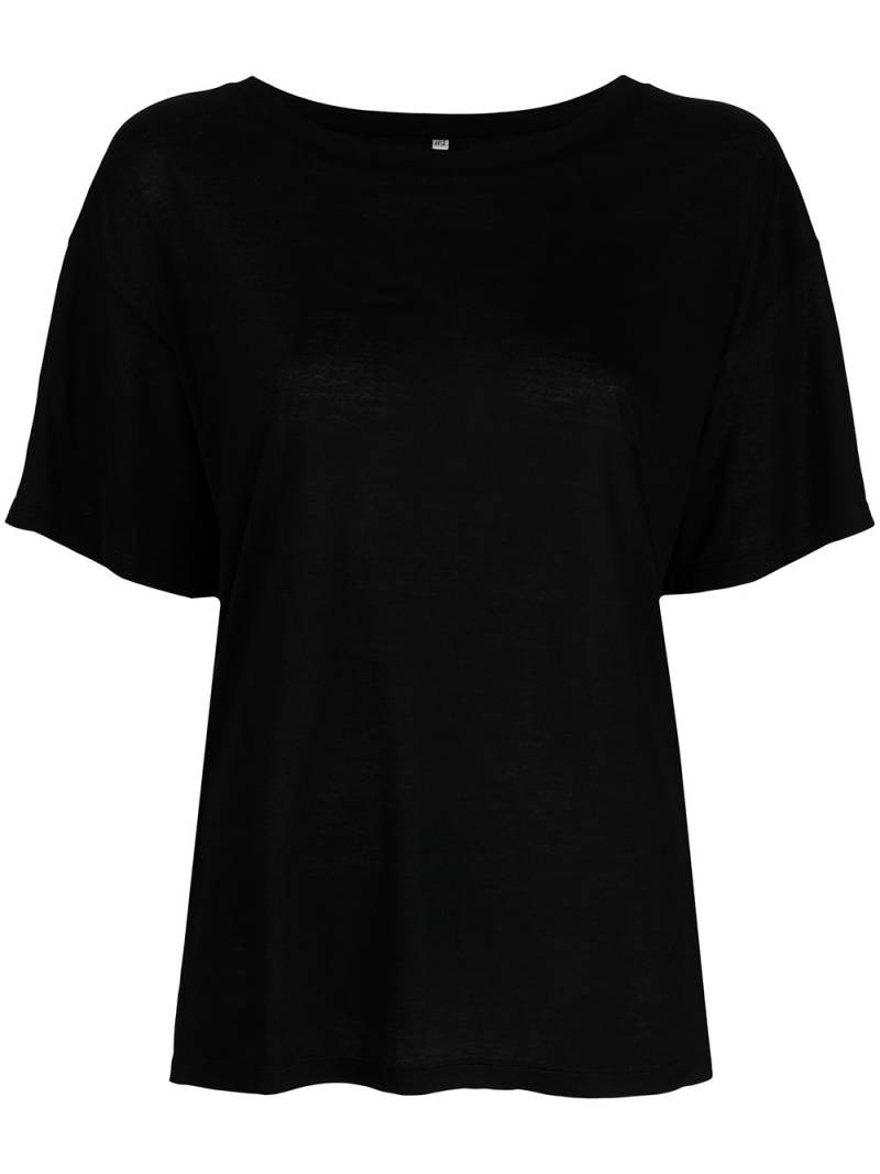 Baserange scoop-neck T-shirt - Black von Baserange