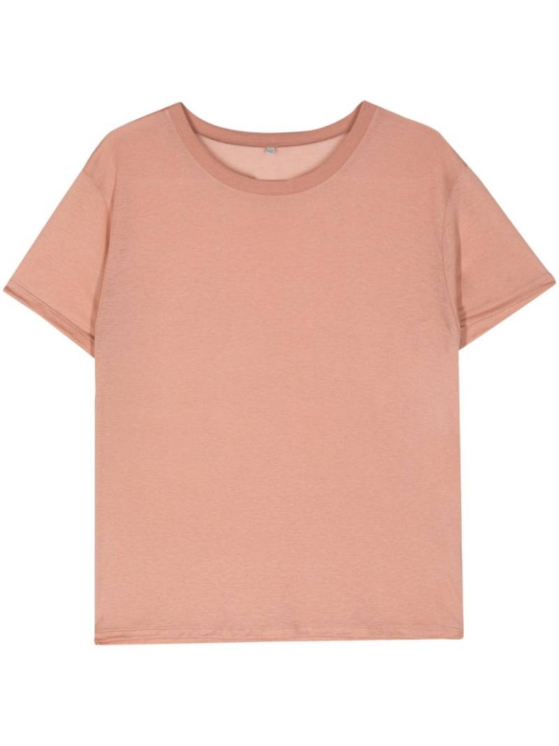 Baserange slub-texture T-shirt - Pink von Baserange