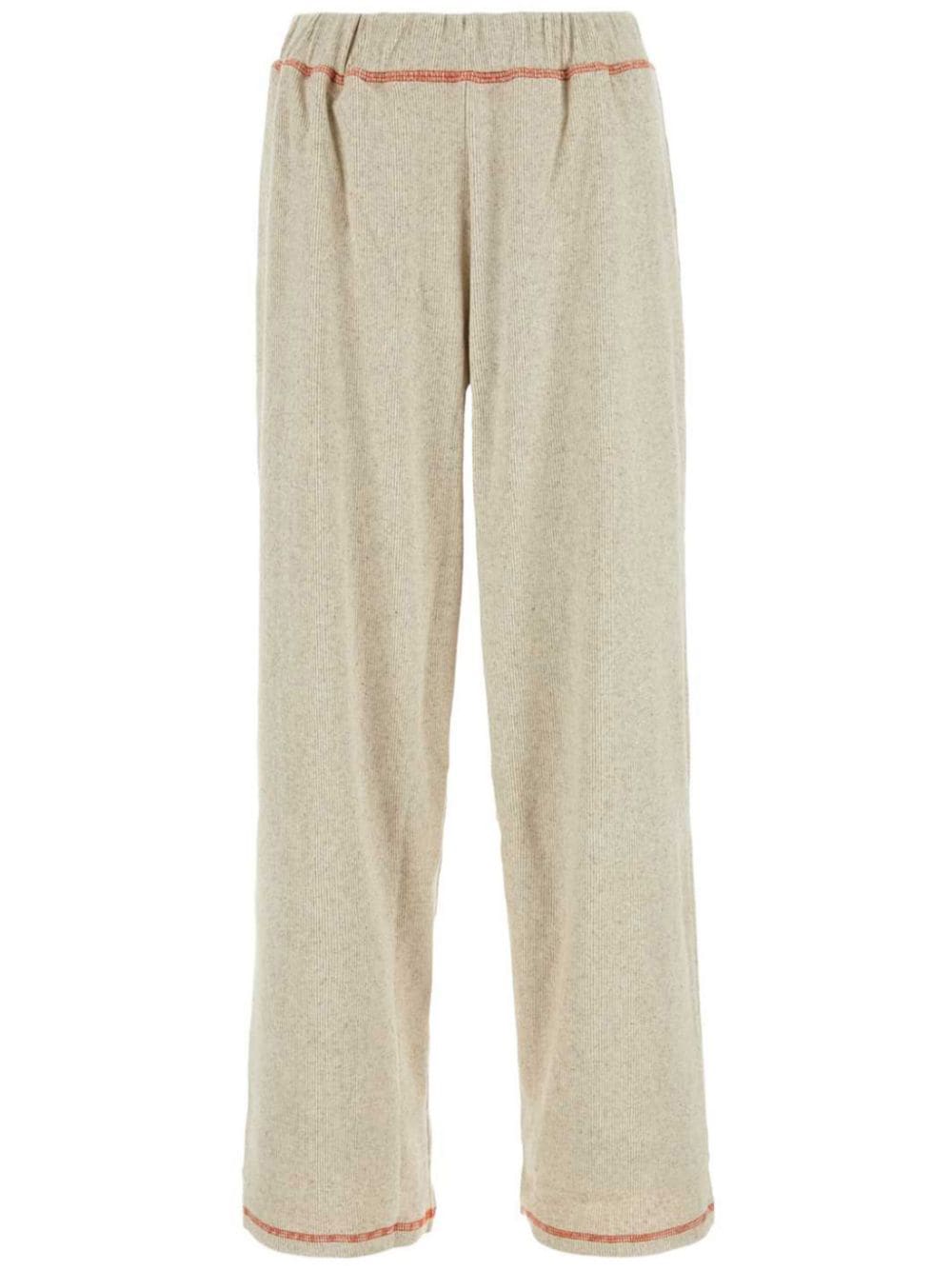 Baserange straight-leg cotton trousers - Neutrals von Baserange