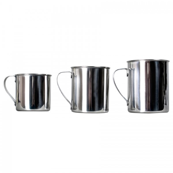 Basic Nature - Edelstahlbecher poliert Gr 0,4 l grau Basic Nature - Edelstahlbecher poliert Gr 0,4 l grau von Basic Nature