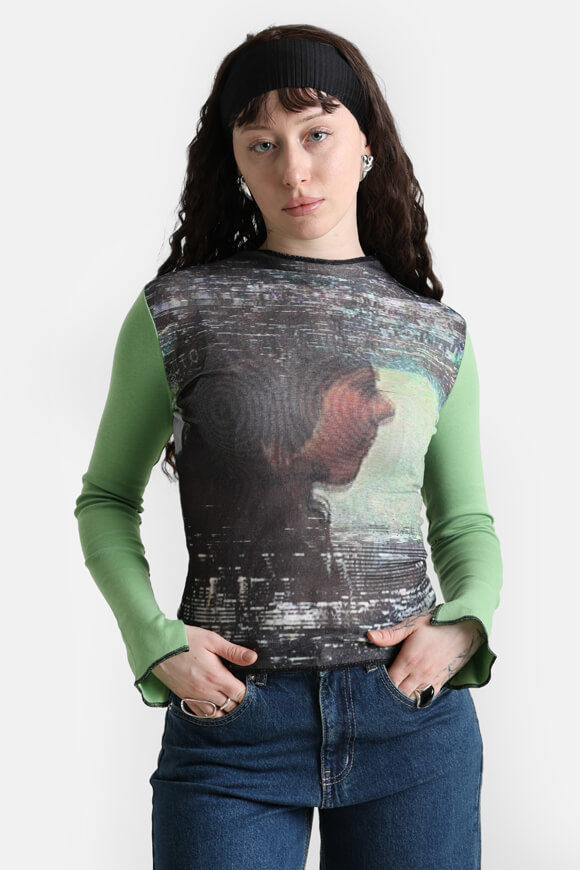 Basic Pleasure Mode Analogue Mesh Langarmshirt | Mehrfarbig | Damen | XS Basic Pleasure Mode Analogue Mesh Langarmshirt | Mehrfarbig | Damen | XS von Basic Pleasure Mode