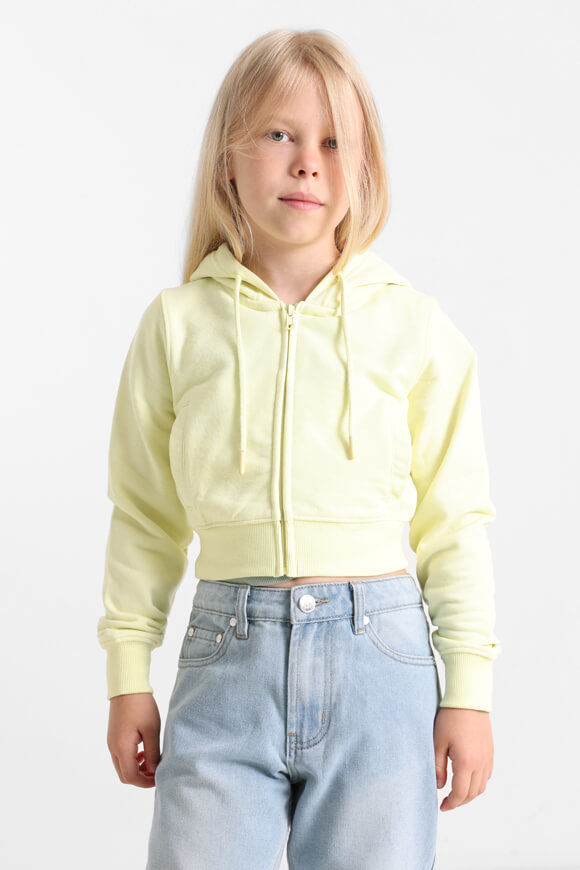 Basigal Girls Crop Kapuzensweatjacke | Gelb | Mädchen  | 12 von Basigal Girls