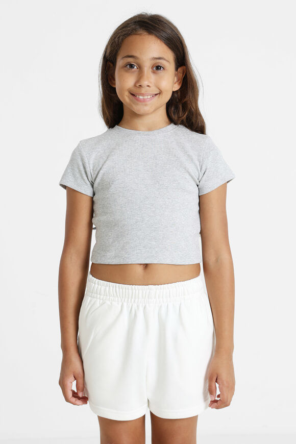 Basigal Girls Crop T-Shirt | Grau meliert | Mädchen  | 10 von Basigal Girls