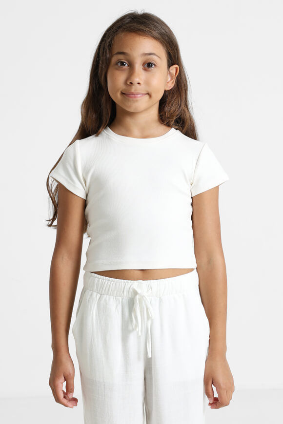 Basigal Girls Crop T-Shirt | Offwhite | Mädchen  | 10 von Basigal Girls