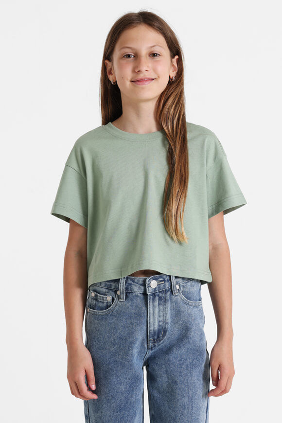 Basigal Girls Crop T-Shirt | Sage | Mädchen  | 10 von Basigal Girls