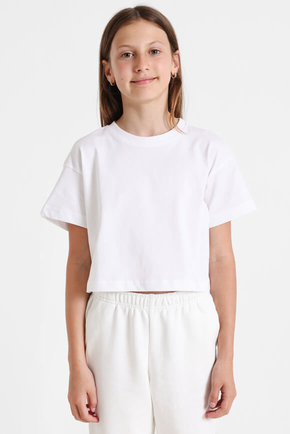 Basigal Girls Crop T-Shirt | Weiss | Mädchen  | 10 von Basigal Girls