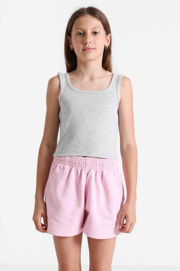 Basigal Girls Geripptes Crop Tanktop | Grau meliert | Mädchen  | 10 von Basigal Girls