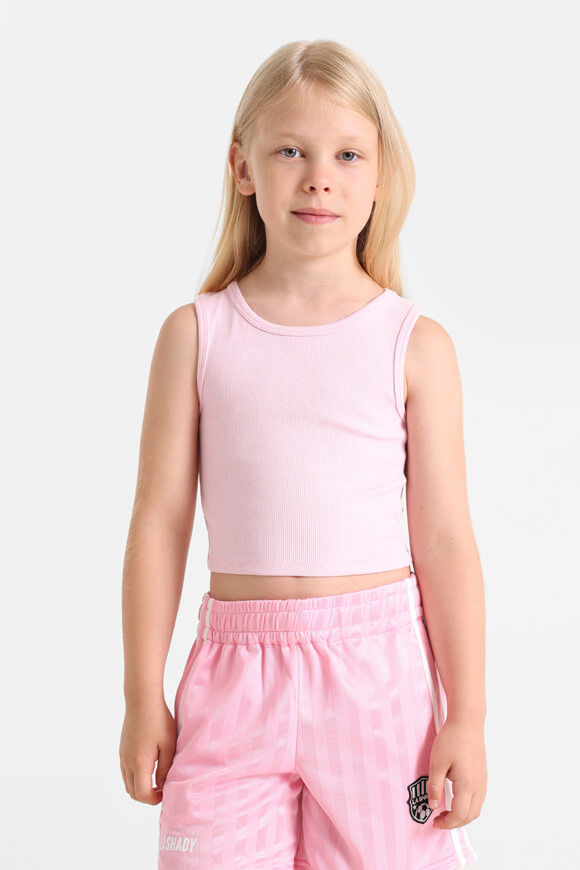 Basigal Girls Geripptes Crop Tanktop | Rosa | Mädchen  | 10 von Basigal Girls