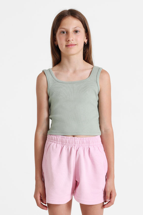 Basigal Girls Geripptes Crop Tanktop | Sage | Mädchen  | 10 von Basigal Girls