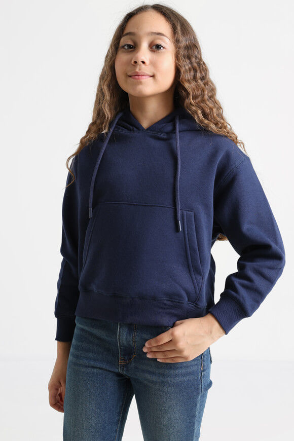 Basigal Girls Oversize Kapuzensweatshirt | Marineblau | Mädchen  | 10 von Basigal Girls