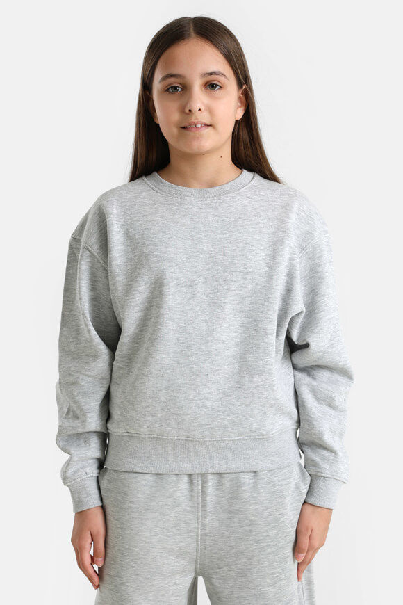 Basigal Girls Sweatshirt | Grau meliert | Mädchen  | 10 von Basigal Girls