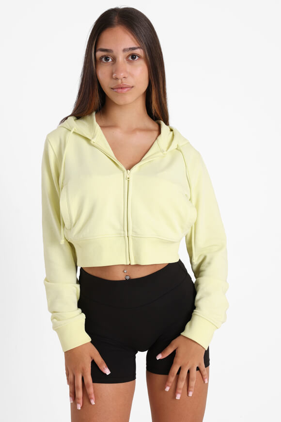 Basigal Crop Kapuzensweatjacke | Gelb | Damen  | XS von Basigal