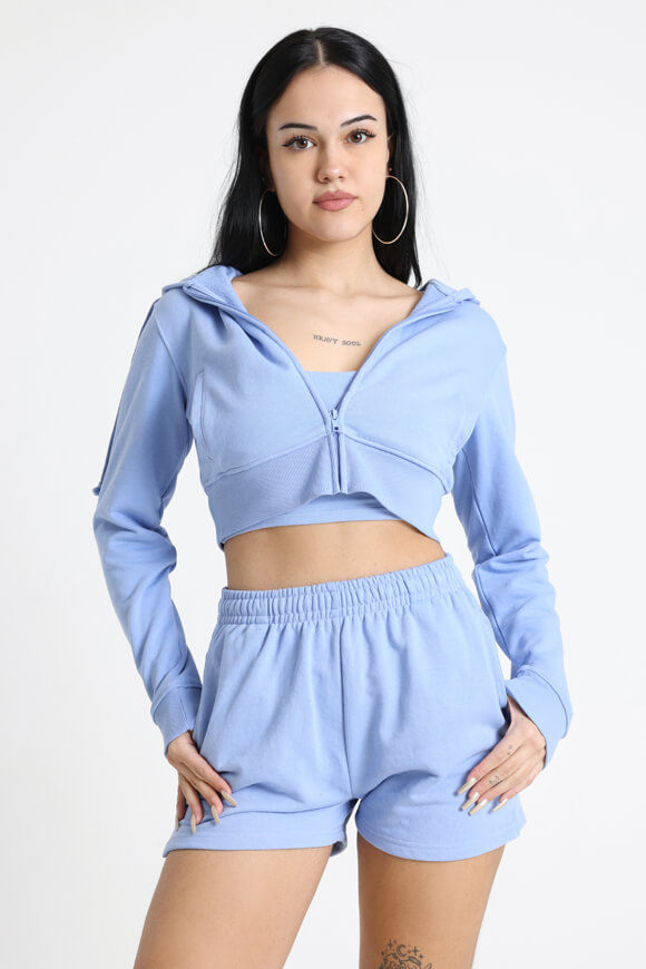 Basigal Crop Kapuzensweatjacke | Hellblau | Damen  | L von Basigal