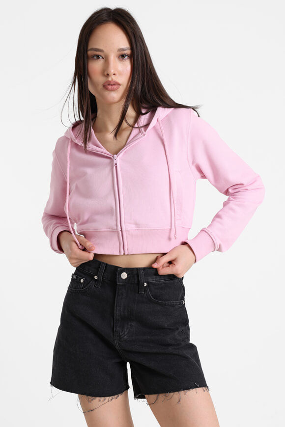 Basigal Crop Kapuzensweatjacke | Pink | Damen  | L von Basigal