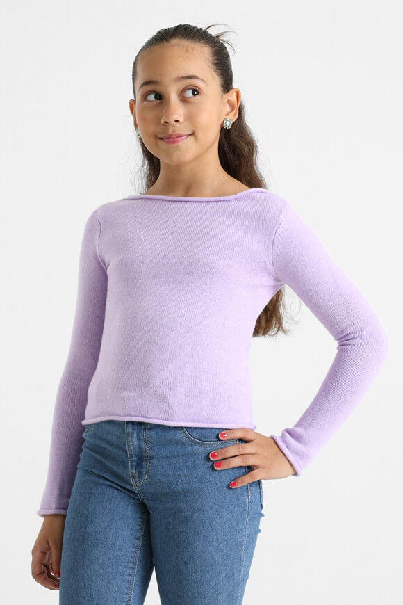 Basigal Crop Strickpullover | Lilac | Mädchen  | 10 von Basigal