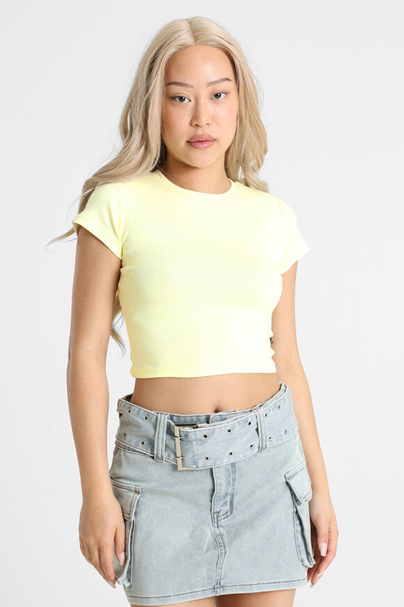 Basigal Crop T-Shirt | Gelb | Damen  | M von Basigal