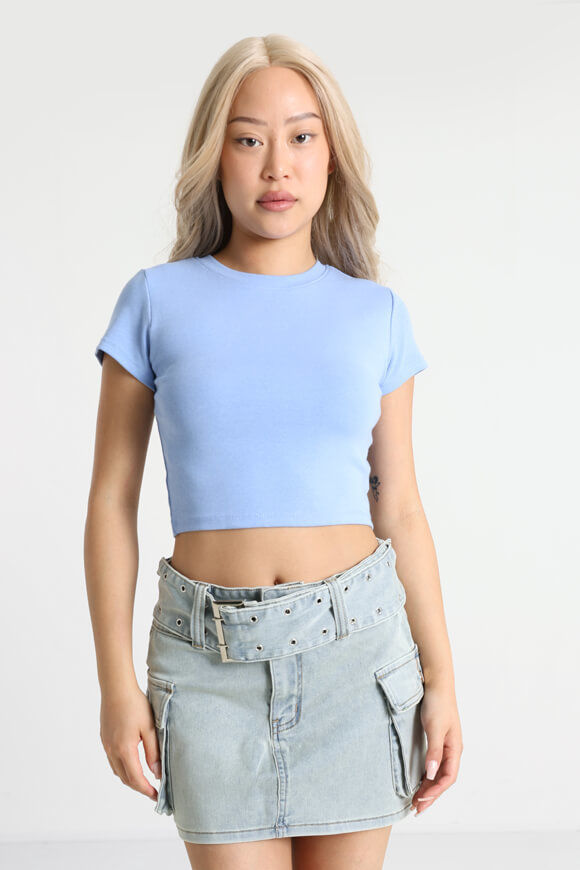 Basigal Crop T-Shirt | Hellblau | Damen  | XXS von Basigal