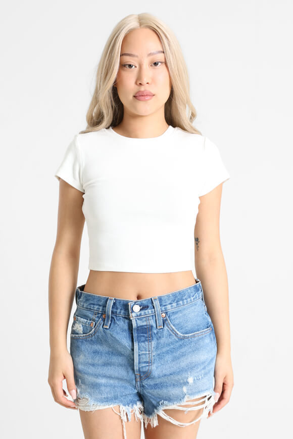 Basigal Crop T-Shirt | Offwhite | Damen  | L von Basigal