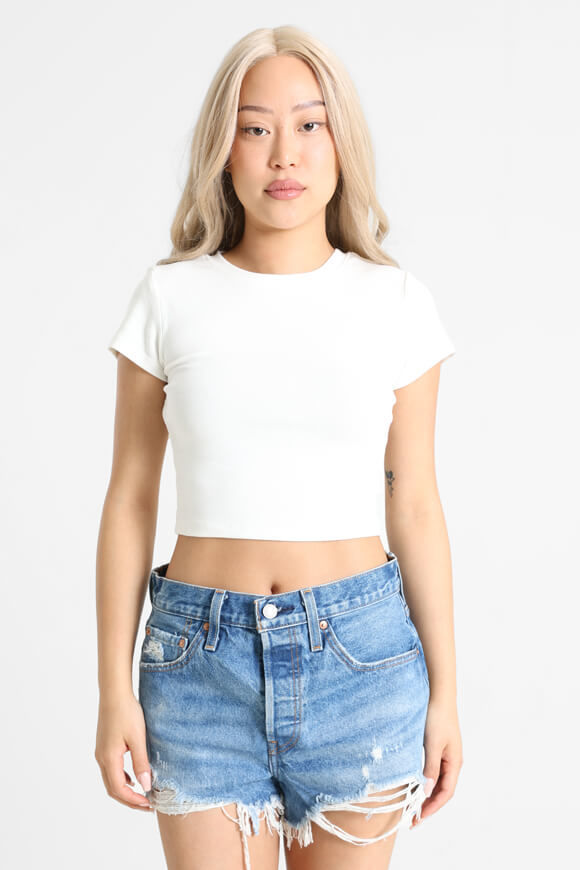 Basigal Crop T-Shirt | Offwhite | Damen  | S von Basigal