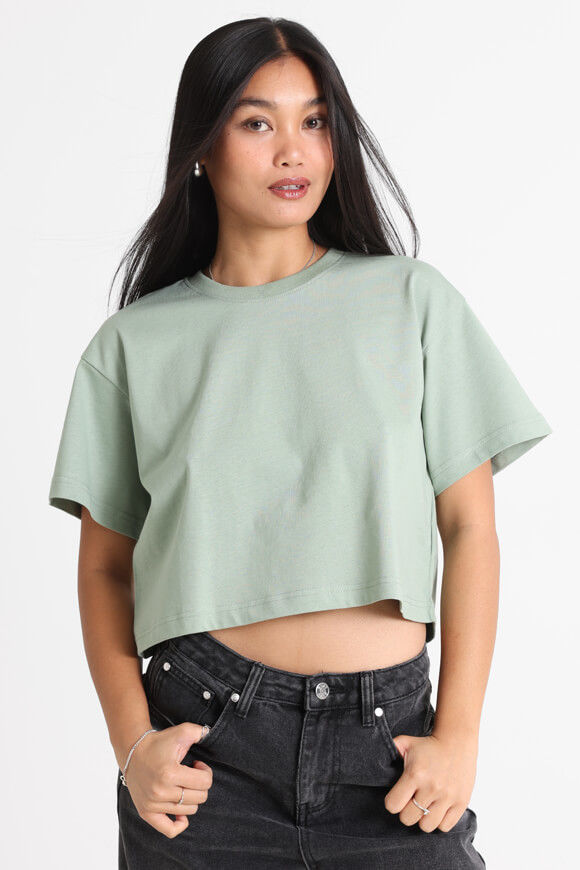 Basigal Crop T-Shirt | Sage | Damen  | L von Basigal