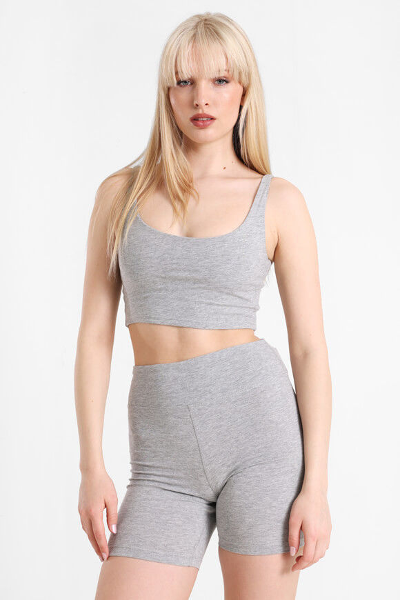 Basigal Crop Top | Grau meliert | Damen  | M von Basigal