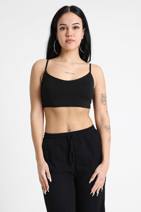 Basigal Crop Trägertop | Schwarz | Damen  | XS von Basigal