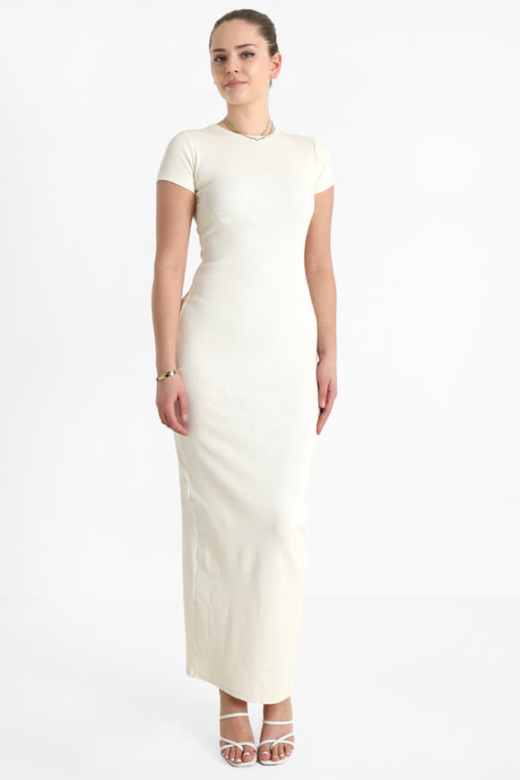 Basigal Geripptes Maxikleid | Creme | Damen  | L von Basigal