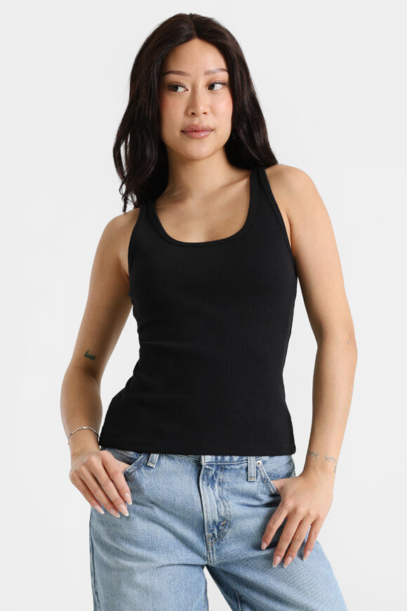 Basigal Geripptes Tanktop | Schwarz | Damen  | L von Basigal