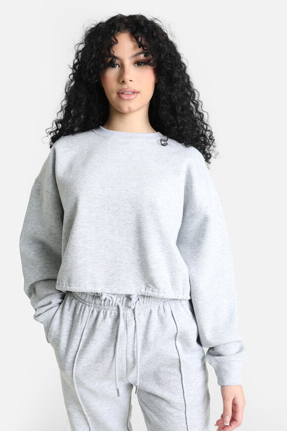 Basigal Oversize Sweatshirt | Grau meliert | Damen  | L von Basigal