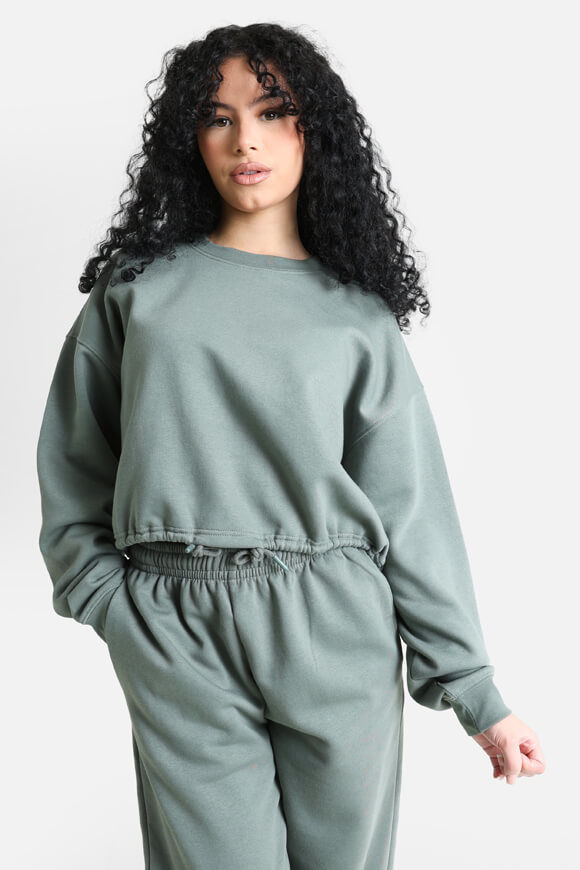 Basigal Oversize Sweatshirt | Olive | Damen  | M von Basigal