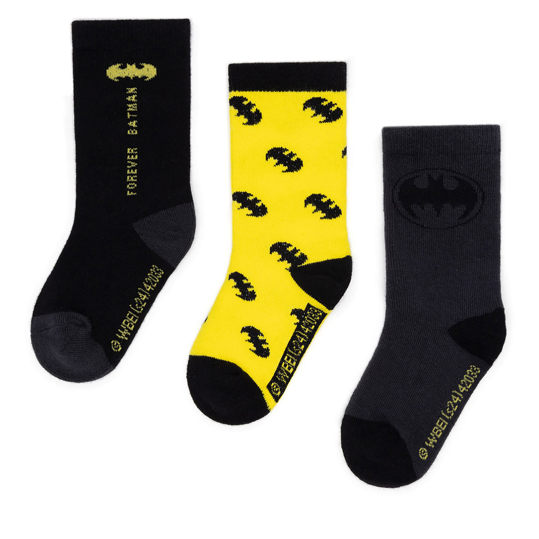 Socken Batman ACCCS-AW24-223WBBAT (3-pack) Schwarz von Batman