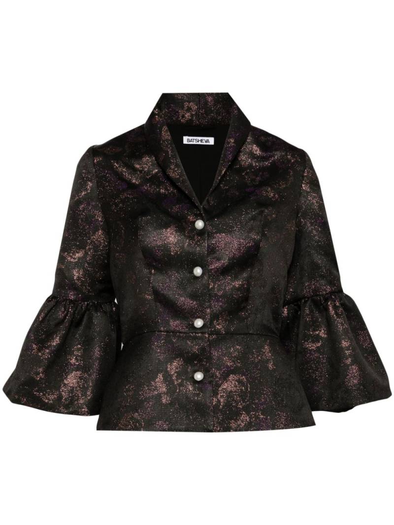 Batsheva Jerri lurex-embellished jacket - Black von Batsheva