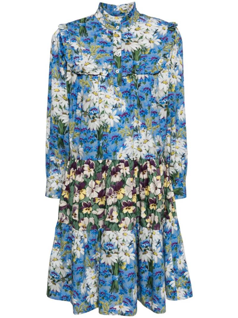 Batsheva x Laura Ashley Carwyn floral-print shirtdress - Blue von Batsheva