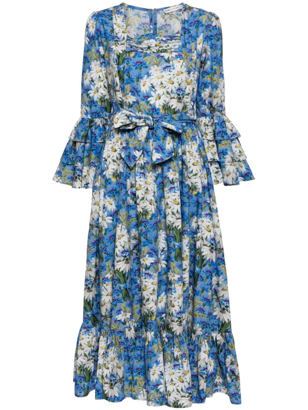 Batsheva x Laura Ashley Waverly midi dress - Blue von Batsheva